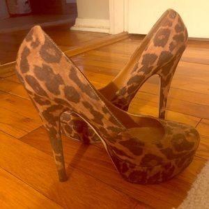 Brown Leopard Platform Aldo Shoes - Capecoral